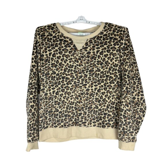 Honeydew Womens XL Leopard Print Lounge Set Long Sleeve Top and Pants - Picture 1 of 9